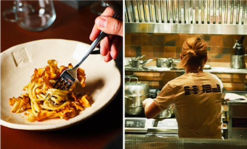 The italian japanese restaurant Double in Paris