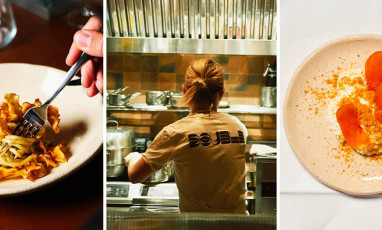 The italian japanese restaurant Double in Paris