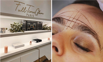 L'institut de beauté pour les sourcils full time glam