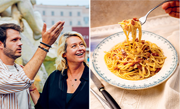 The carbonara pasta recipe from the Nostra Italia Book