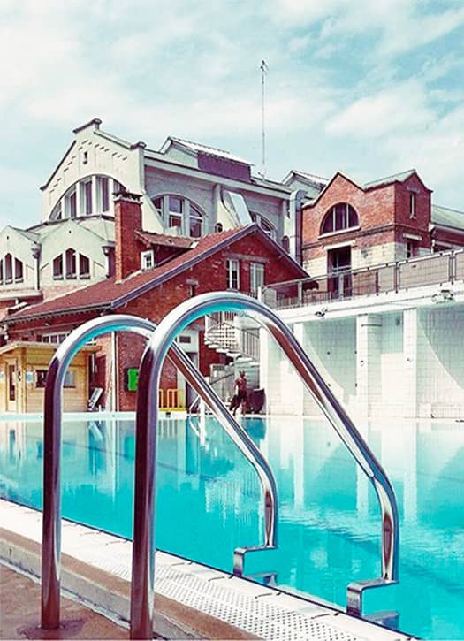 Butte aux Cailles swimming pool in Paris