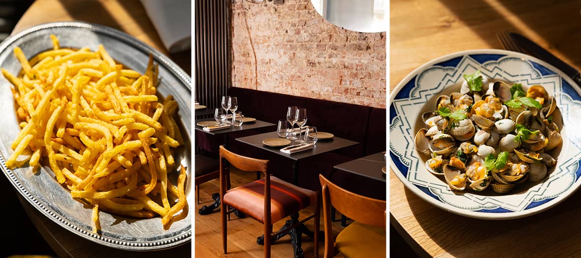 Plats du bistrot Schnock à Paris : cuisine de saison, produits frais et présentation soignée dans une ambiance conviviale.