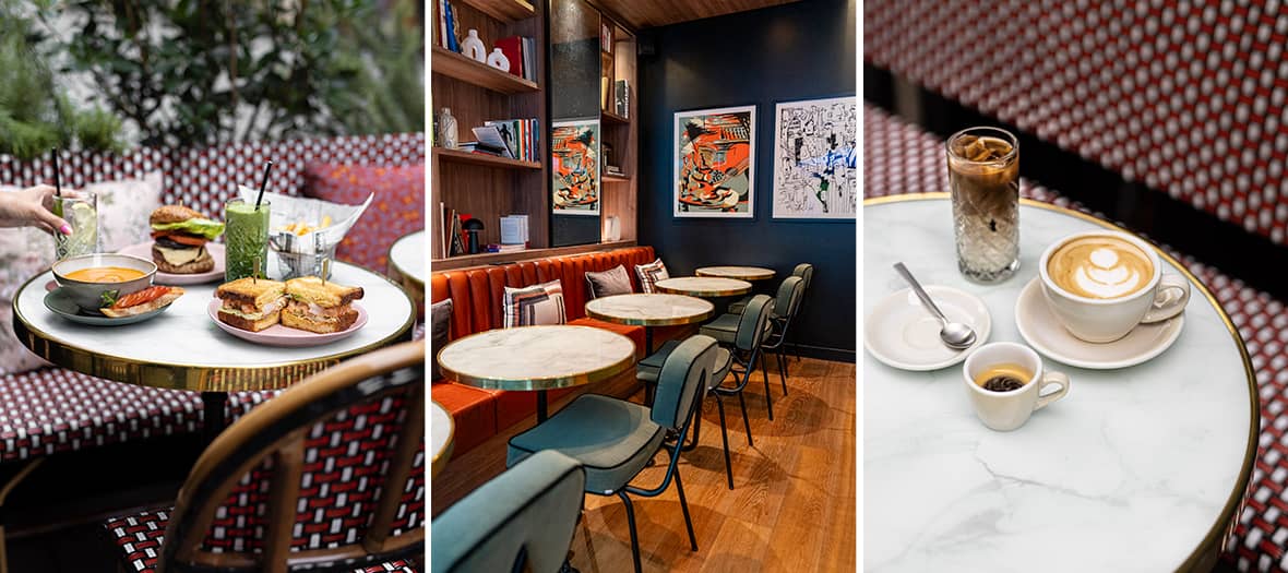 Coffee shop Auburn à Paris, lieu chaleureux pour bruncher ou savourer un café latté dans une ambiance moderne.
