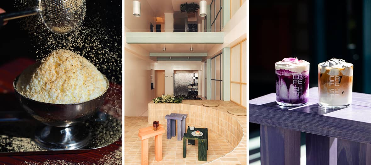 Café Shin à Paris, coffee shop au design épuré et boissons originales comme le matcha ou le café glacé.