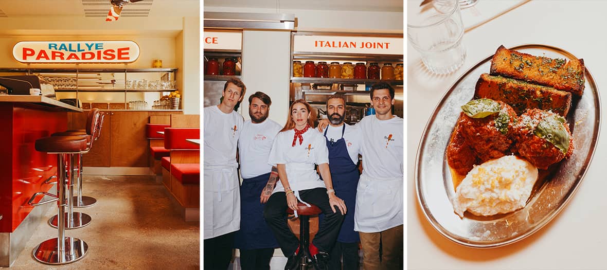 The red Sauce restaurant team. 