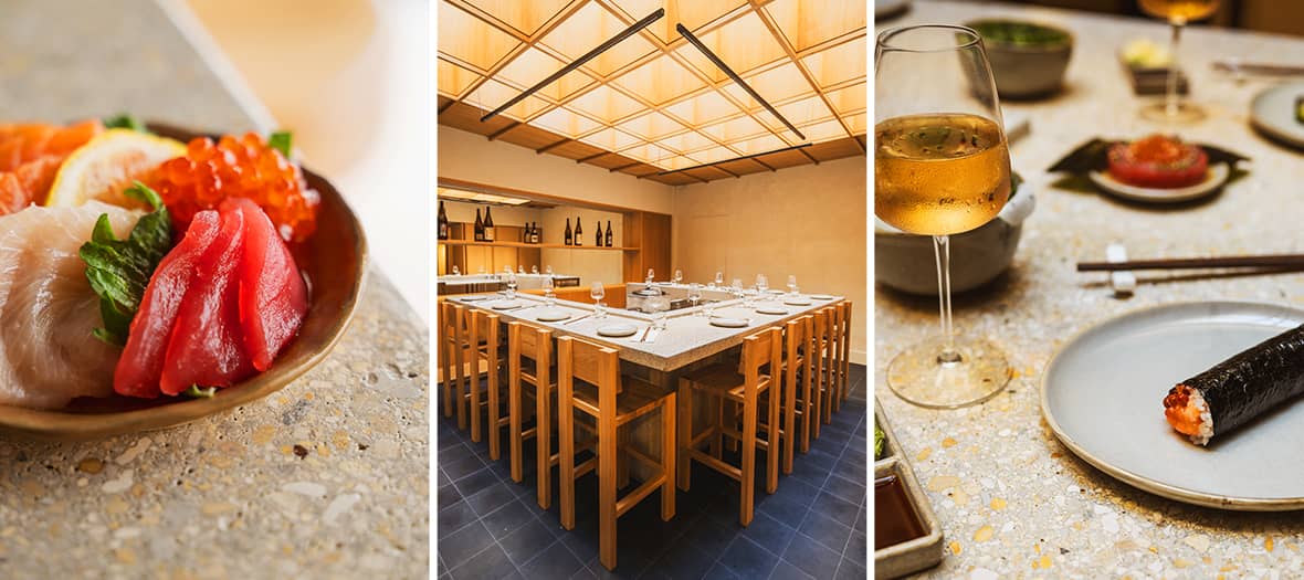 Handrolls et spécialités japonaises modernes au restaurant Doki Doki Paris.