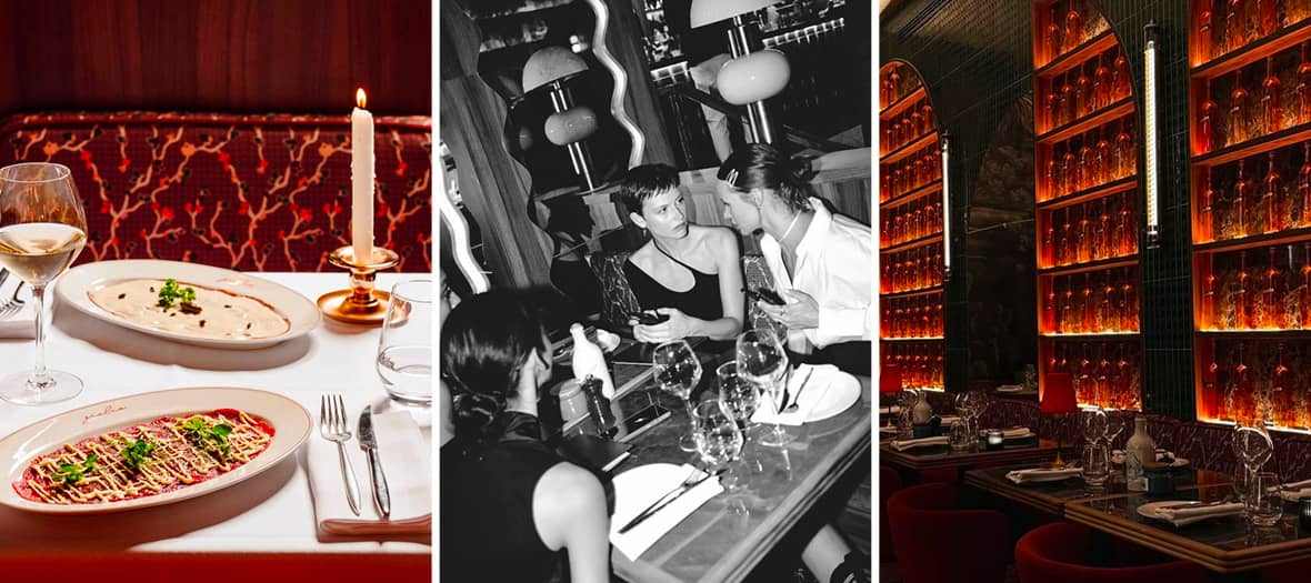 Giulia Paris, restaurant italien près des Champs-Élysées, célèbre pour ses soirées festives et son bar dansant.
