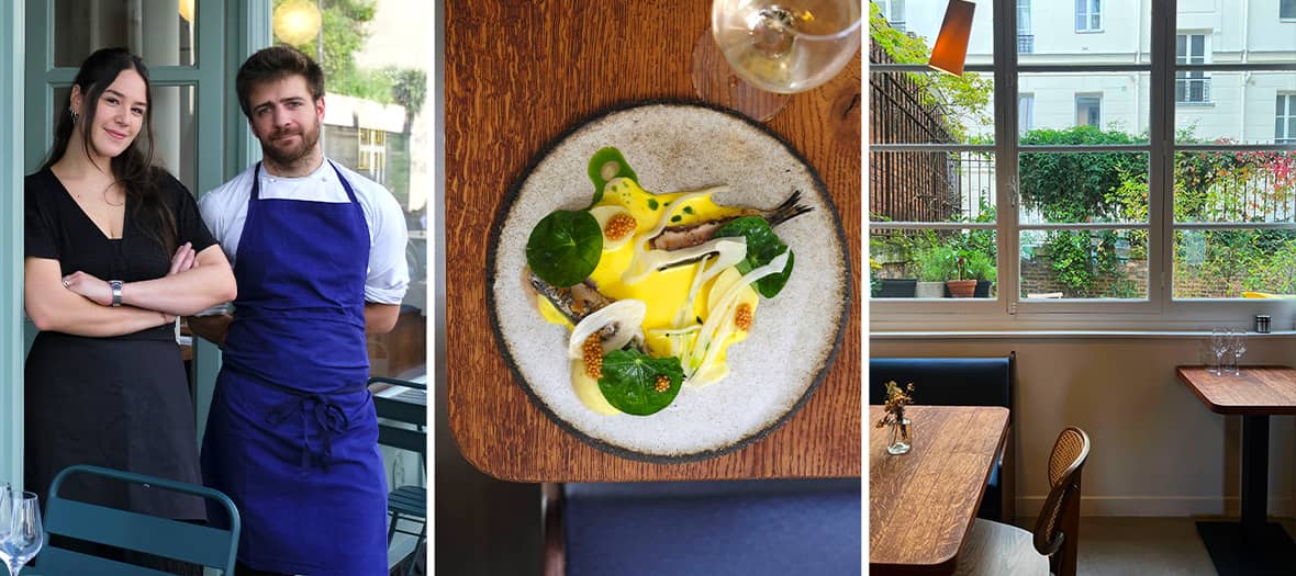 Restaurant Erso Paris : jeune chef, assiette colorée et salle lumineuse pour déjeuner chic à moins de 30€