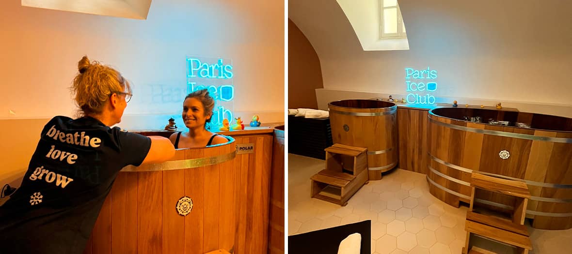cryotherapy session at Paris Ice Club