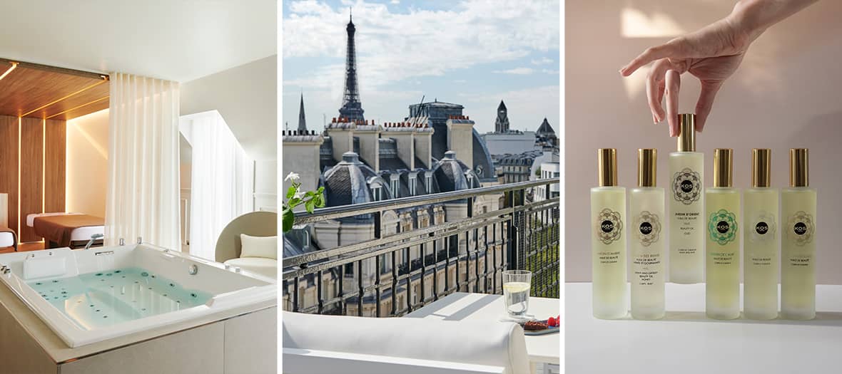 Lancaster Private Spa Paris, jacuzzi privé et soins personnalisés dans une suite bien-être raffinée.