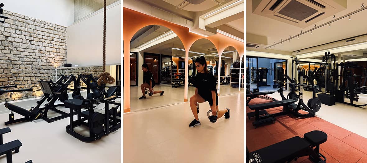 Salle Olympe Paris dédiée à la musculation et au fitness avec machines modernes.