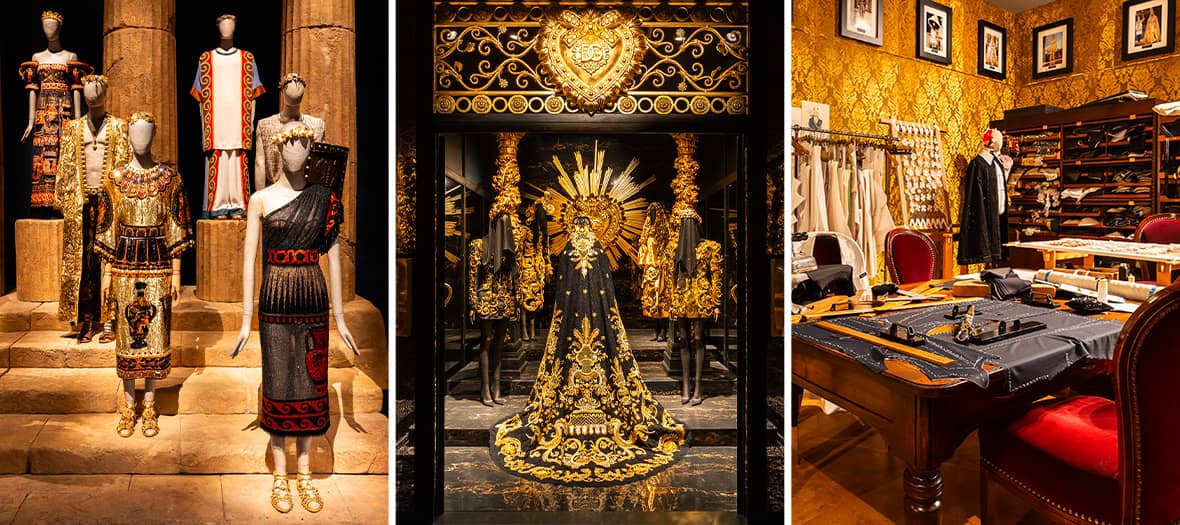 Pièces de l'exposition Dolce&Gabbana au Grand Palais