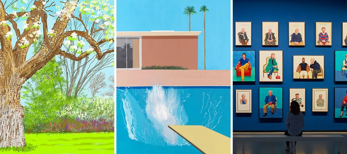 Tableaux de David Hockney exposés à Paris au printemps 2025