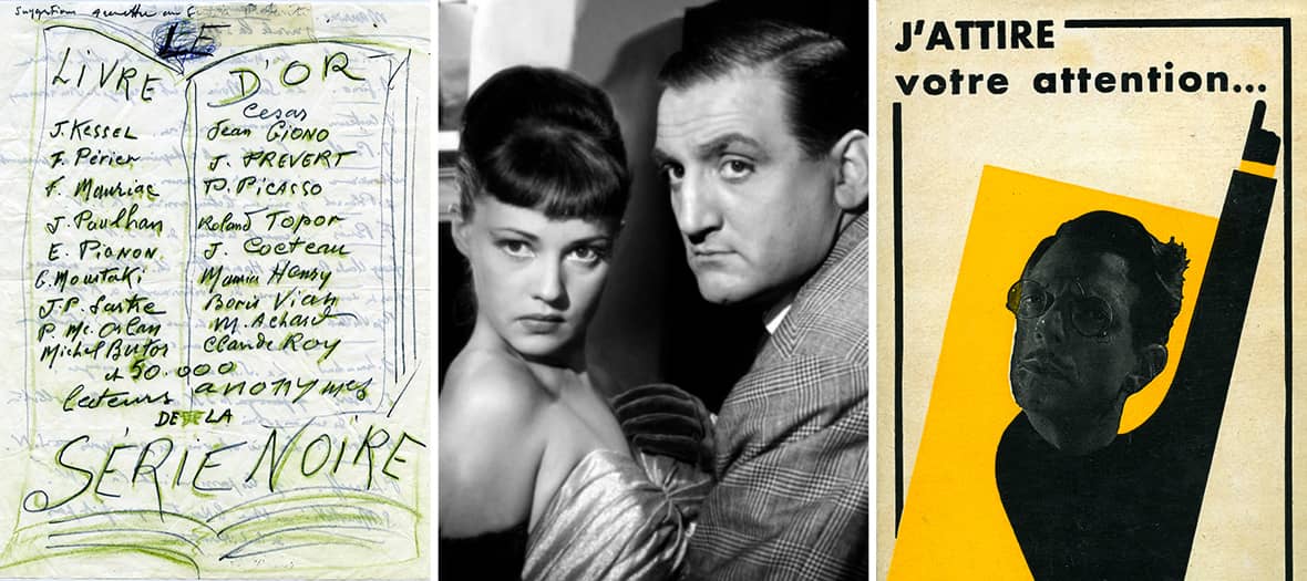 La Série Noire au cinéma,  80 ans d'écrans noirs et de nuits blanches, du 28 marsau 13 mai 2025 à la Galerie Gallimard,