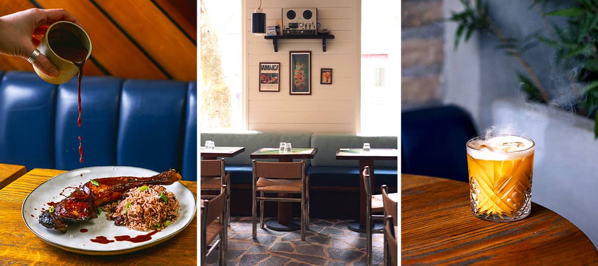 Jamrock à Paris, un restaurant aux saveurs jamaïcaines proposant jerk chicken, cocktails et ambiance reggae.