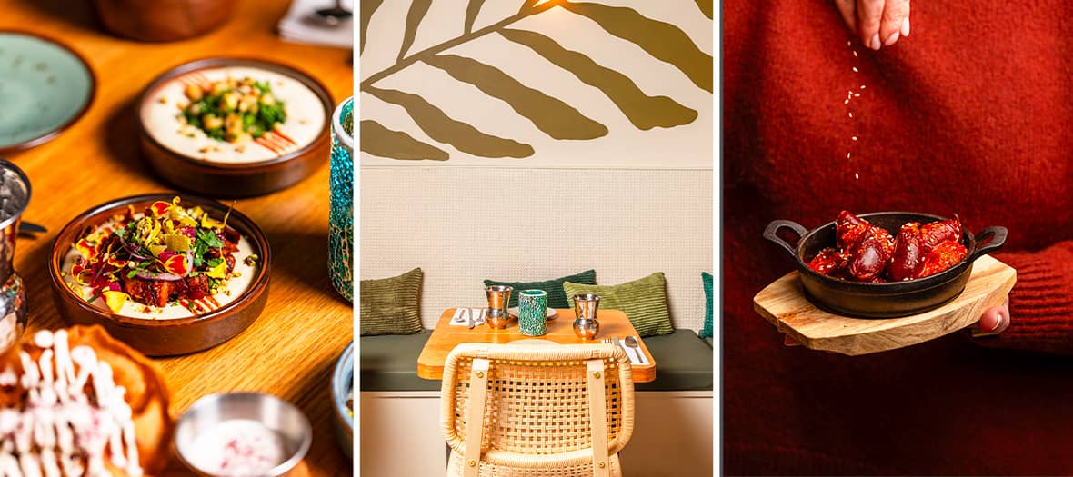 Qasti Green, une table voyageuse à Paris proposant une cuisine libanaise végétale et raffinée.