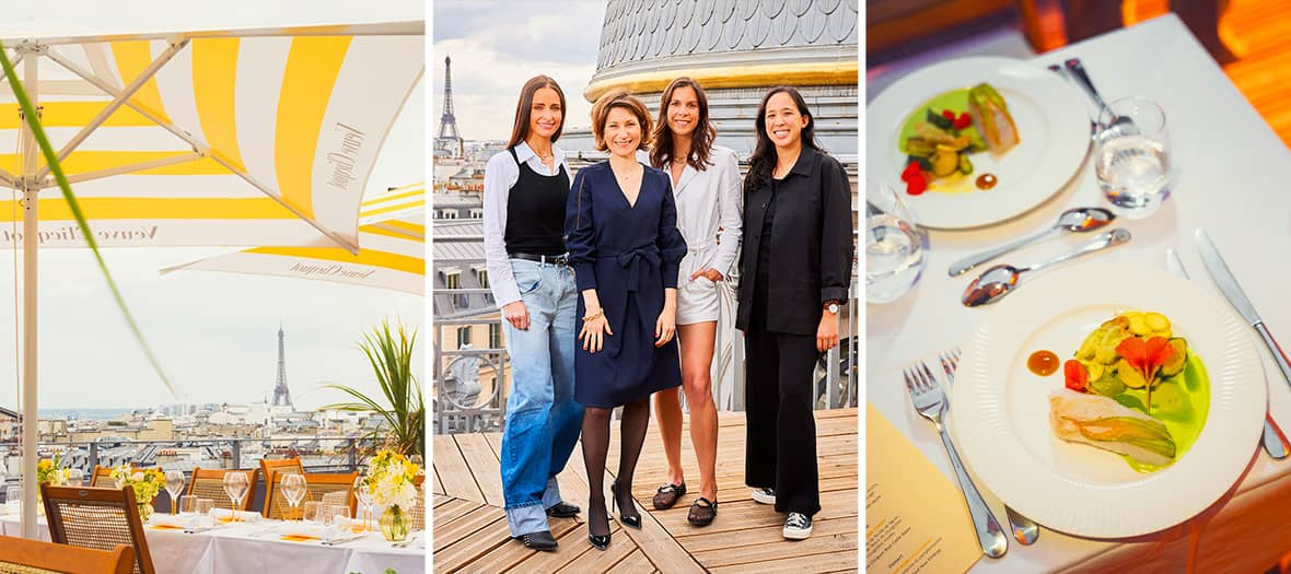 Dîner sur rooftop à Paris organisé par Bold Women avec vue sur la Tour Eiffel — été 2025