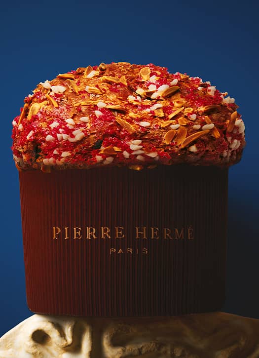 Panettone revisité par Pierre Hermé, création pâtissière de Noël à Paris