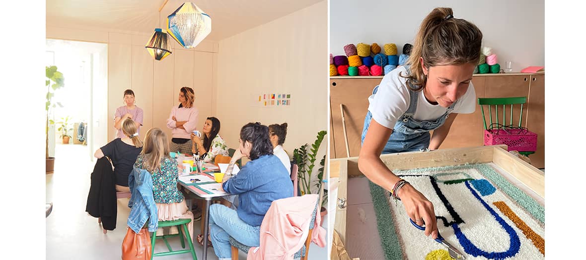 L’atelier Klin d’Oeil propose des cours de punch needle et de broderie contemporaine dans un décor inspirant du 11e arrondissement de Paris.