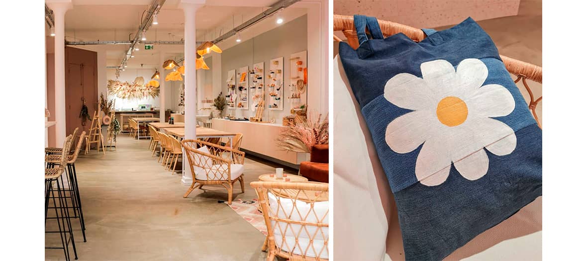Chez Mazette, on customise sacs, tote bags ou objets déco dans une ambiance bohème chic au cœur de Paris. DIY facile et fun.