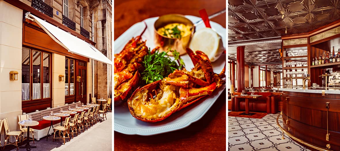 Terrasse parisienne, plat de homard raffiné et bar Art déco de la brasserie Brass, nouvelle adresse du 6e arrondissement