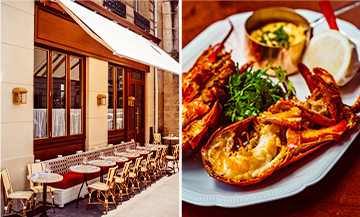 Terrasse parisienne, plat de homard raffiné et bar Art déco de la brasserie Brass, nouvelle adresse du 6e arrondissement