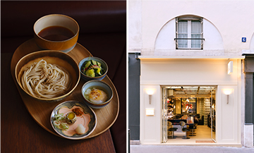 Sélection de restaurants japonais à Paris avec plats traditionnels, façade et assiettes de spécialités nippones