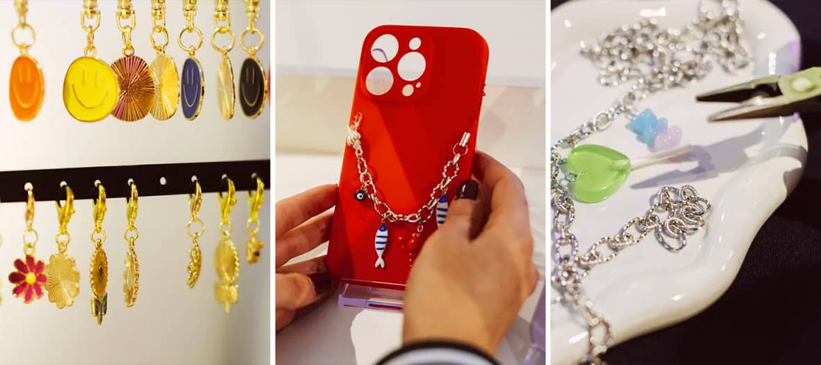 Atelier de fabrication de bijoux et charms pour téléphone à Paris