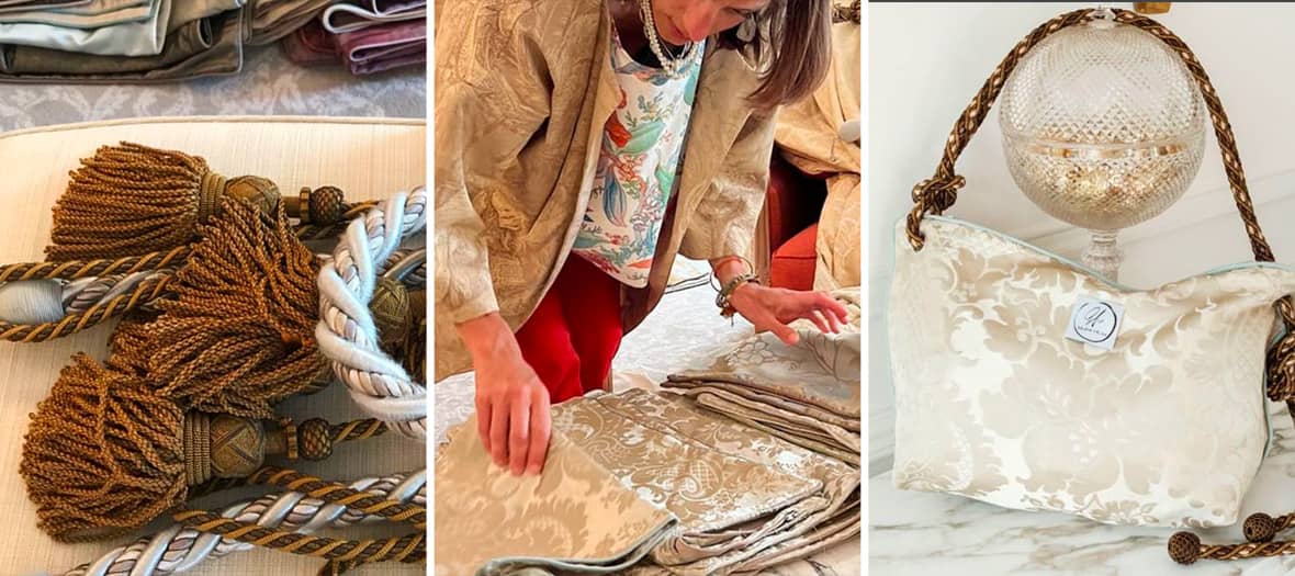 Atelier créatif de confection de sacs élégants à partir de tissus anciens au Meurice Paris