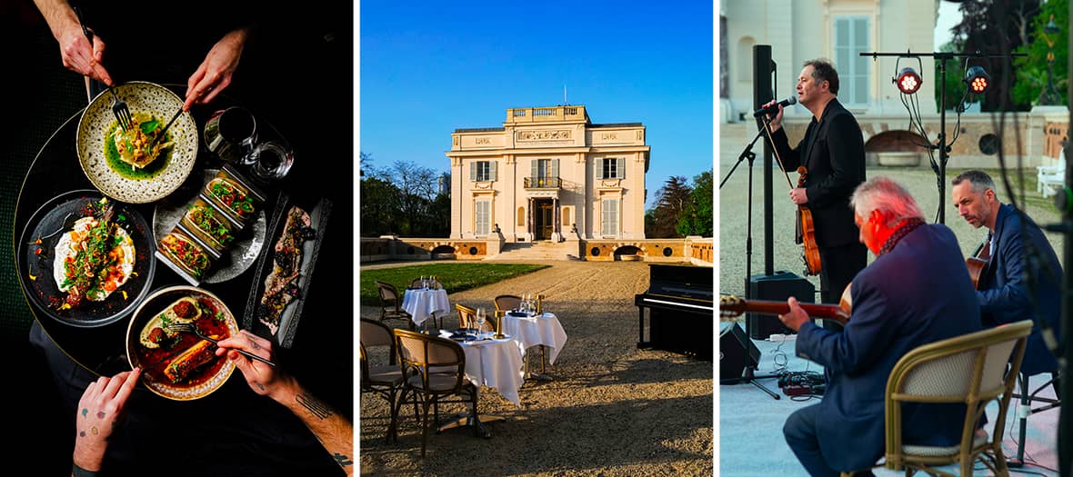 Soirée musicale au Château de Bagatelle avec concert live en plein air à Paris.