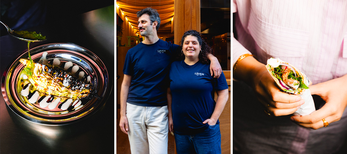 Leven, restaurant de street food libanaise à Paris, propose des sandwichs frais et gourmands dans une ambiance conviviale.