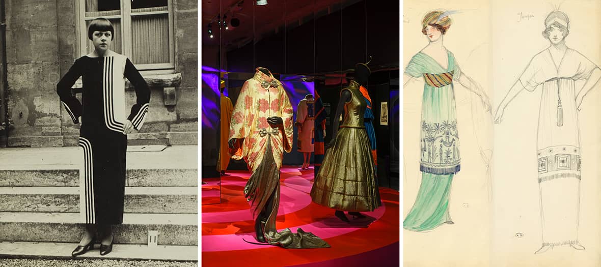 Exposition Paul Poiret au Palais Galliera à Paris : robes haute couture, dessins d’époque et silhouettes iconiques.