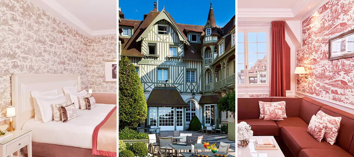 Le Normandy à Deauville, hôtel iconique avec architecture anglo-normande et chambre raffinée