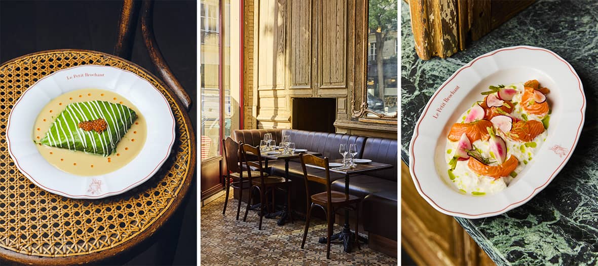  La truite de Banka et son jus vert &agrave; la brasserie Le Petit Brochant &agrave; Paris 17 &egrave;me