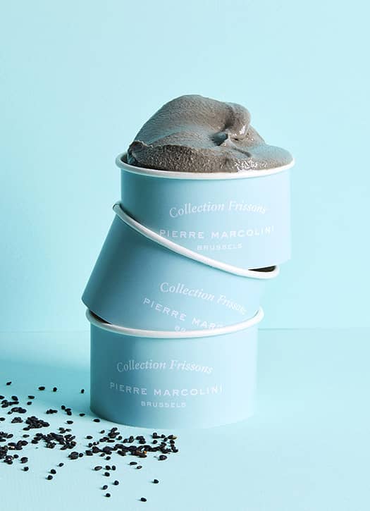 Glaces d'inspiration japonaise de chez Pierre Marcolini. 