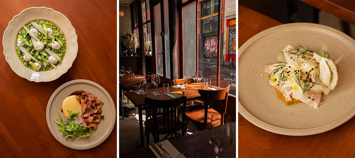 Plats raffin&eacute;s, salle chaleureuse et cuisine italienne cr&eacute;ative au restaurant Nini &agrave; Paris, nouvelle table tendance et conviviale.