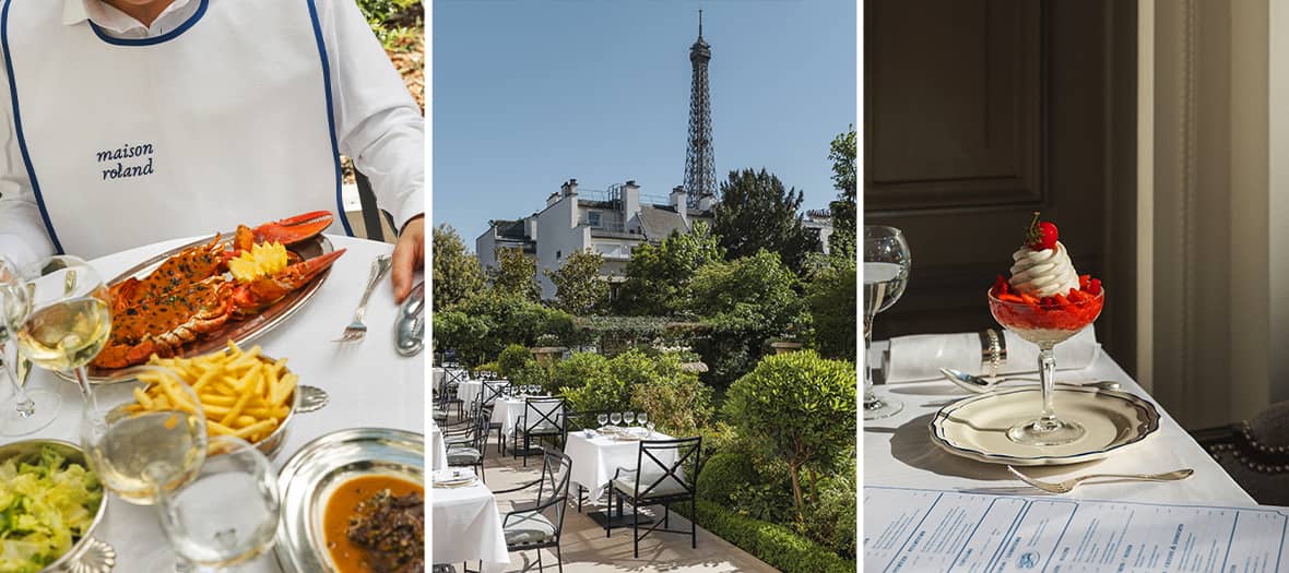 La terrasse Maison Roland au Shangri-La Paris
