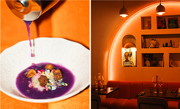 Cuisine créative et cocktail signature au restaurant Stock à Paris 2e, ambiance chaleureuse et décor design dans le quartier Sentier.