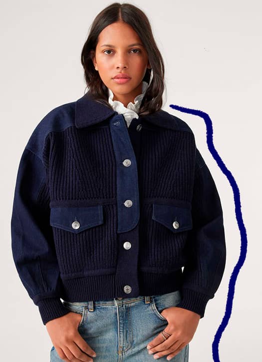 blouson bleu bash
