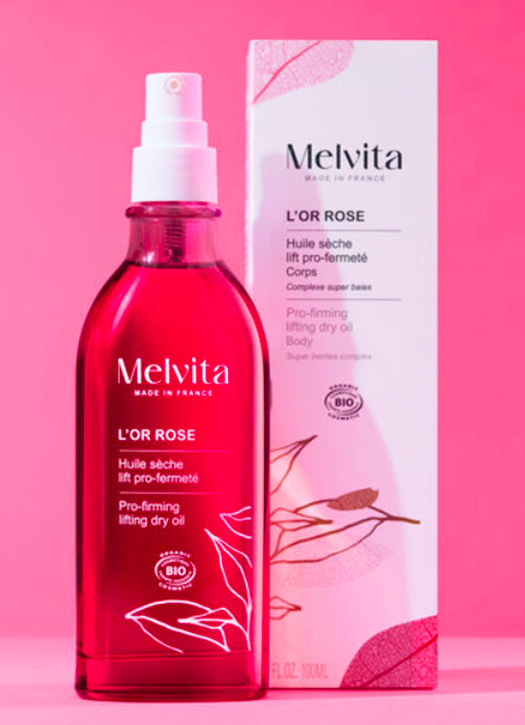 huile seche rose melvita