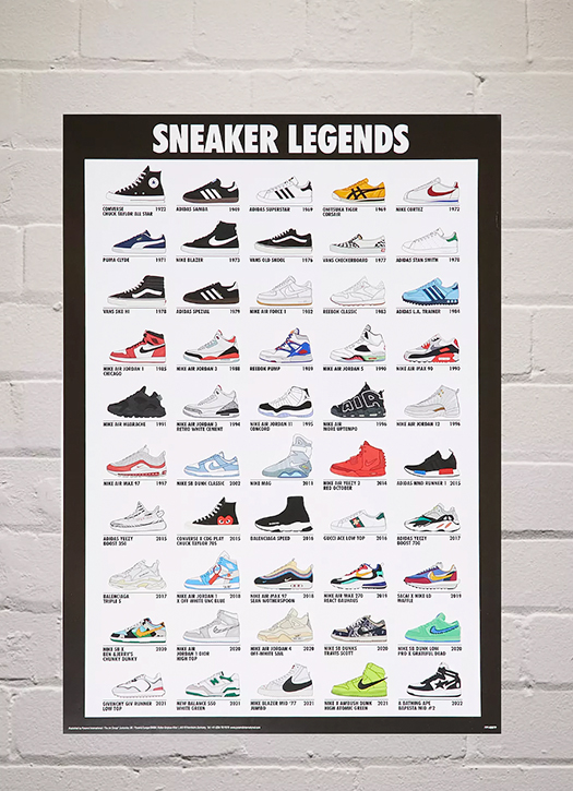 affiche sneaker legends 