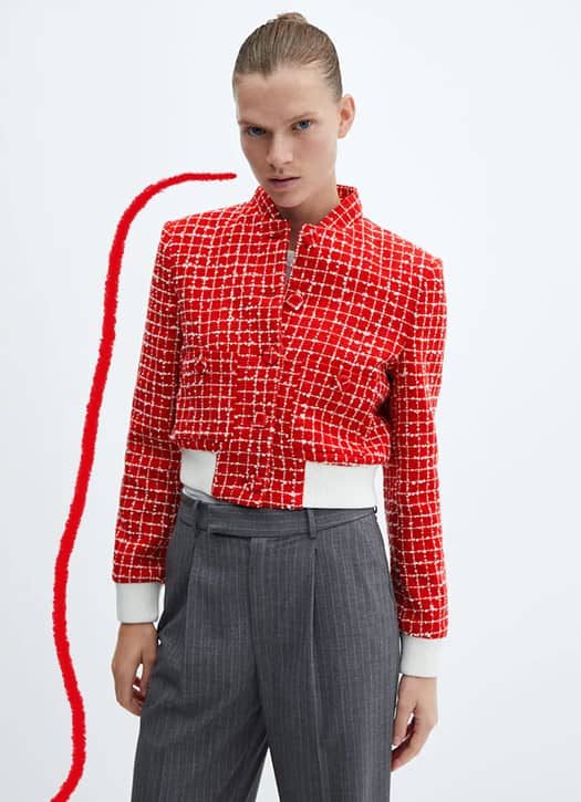 blouson rouge 