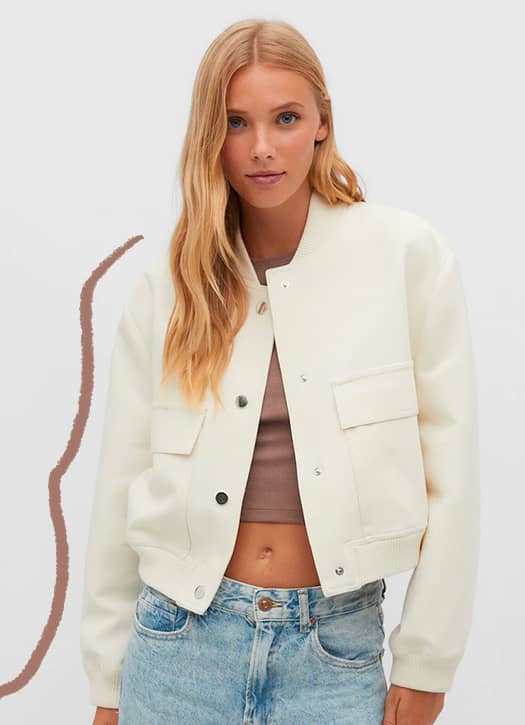 bomber blanche 