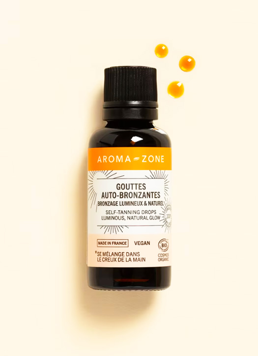 gouttes autobronzantes aroma zone 