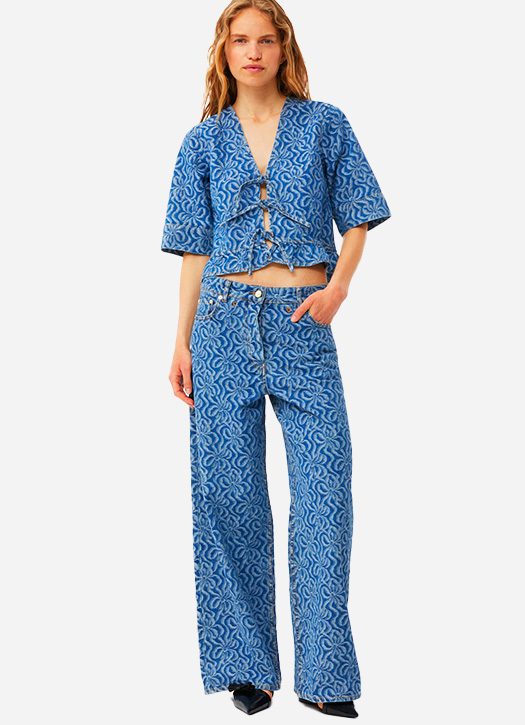 ganni pantalon jean